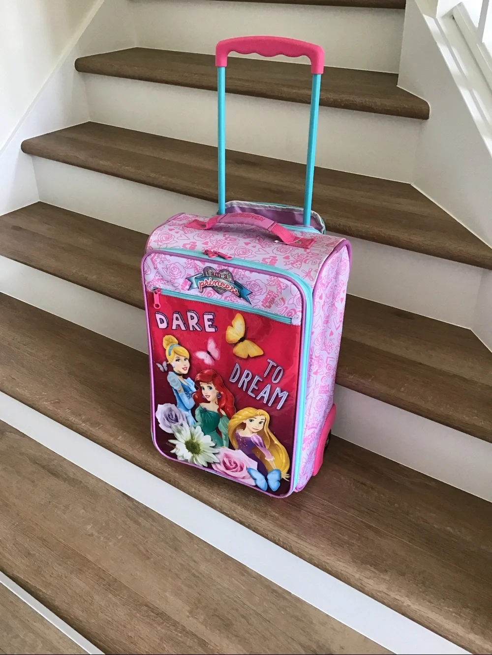 Disney Princess soft-sided 18-inch youth rolling suitcase